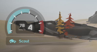 Drive gauge HUD element